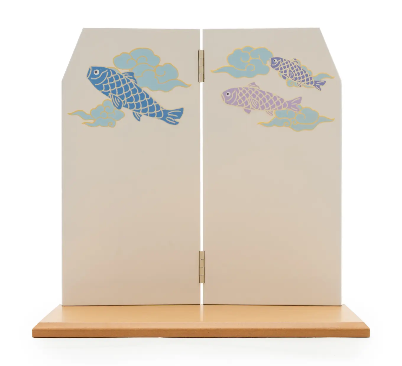 五月人形「青藍に鯉の兜（平飾りタイプ）」｜五月人形の通販 ふらここ